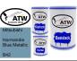 Preview: Mitsubishi, Normandie Blue Metallic, B42: 500ml Lackdose + 500ml Klarlack + 250ml Härter - Set, von ATW Autoteile West.